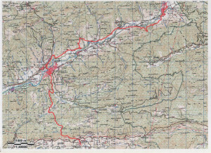 2,Mapa 12a etapa Vallfogona - St. Pau de  Segúries