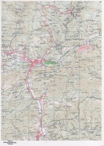2,Mapa 13a etapa St. Pau de Segúries - Molló