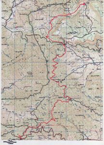 mapa 17 etapa Arbolí - Coll de la Teixeta