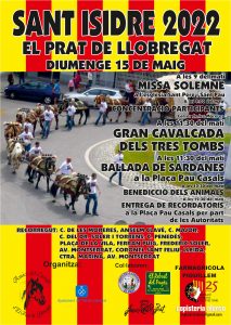 Cartell de Sant Isidre 2022 al Prat de Llobregat
